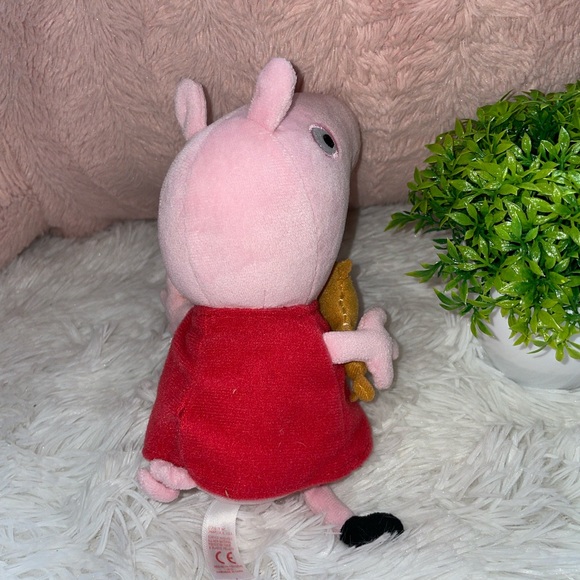 Peppa Pig Plush Stuffed Animal Toy 8" Character Toy by Ty Plushie Red Dr… - Picture 4 of 7